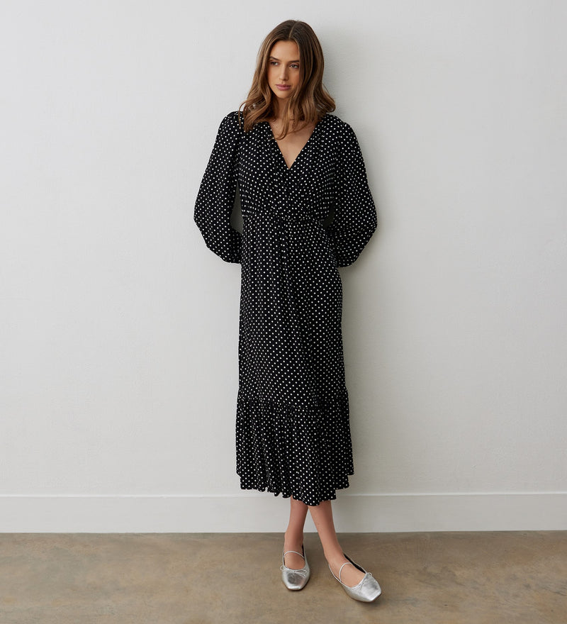 Suzie Polka Dot Midi Dress