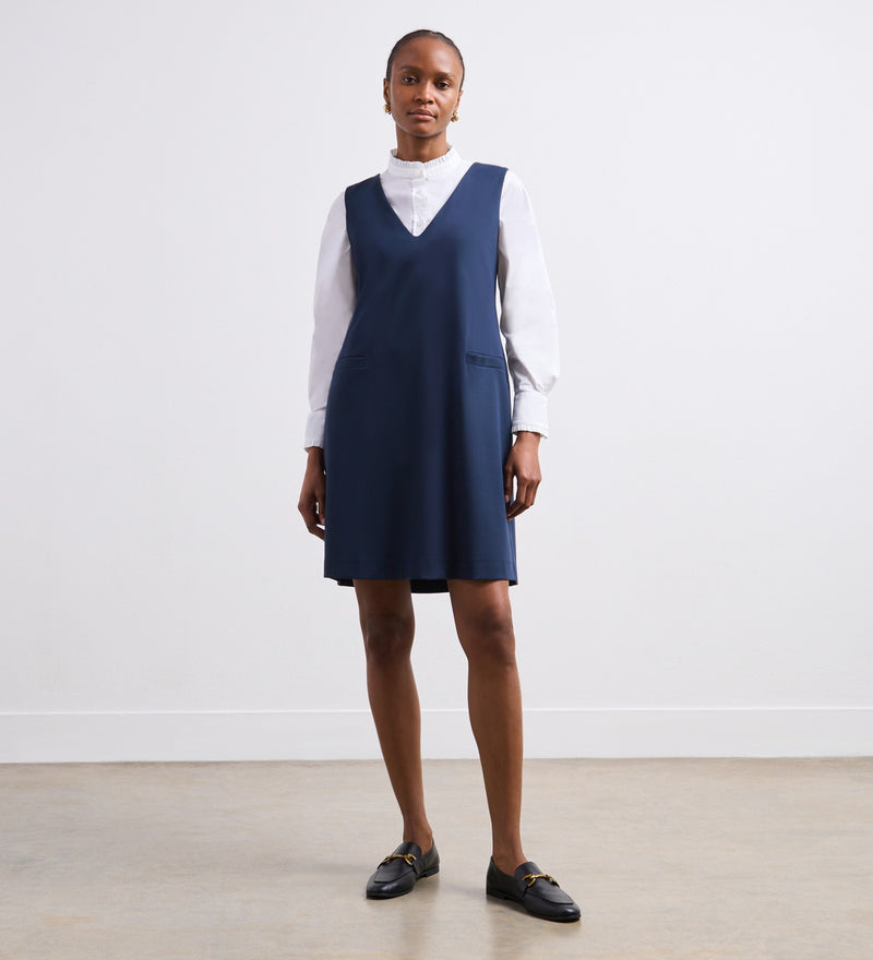 Luna Ponte Jersey Knee Length Dress
