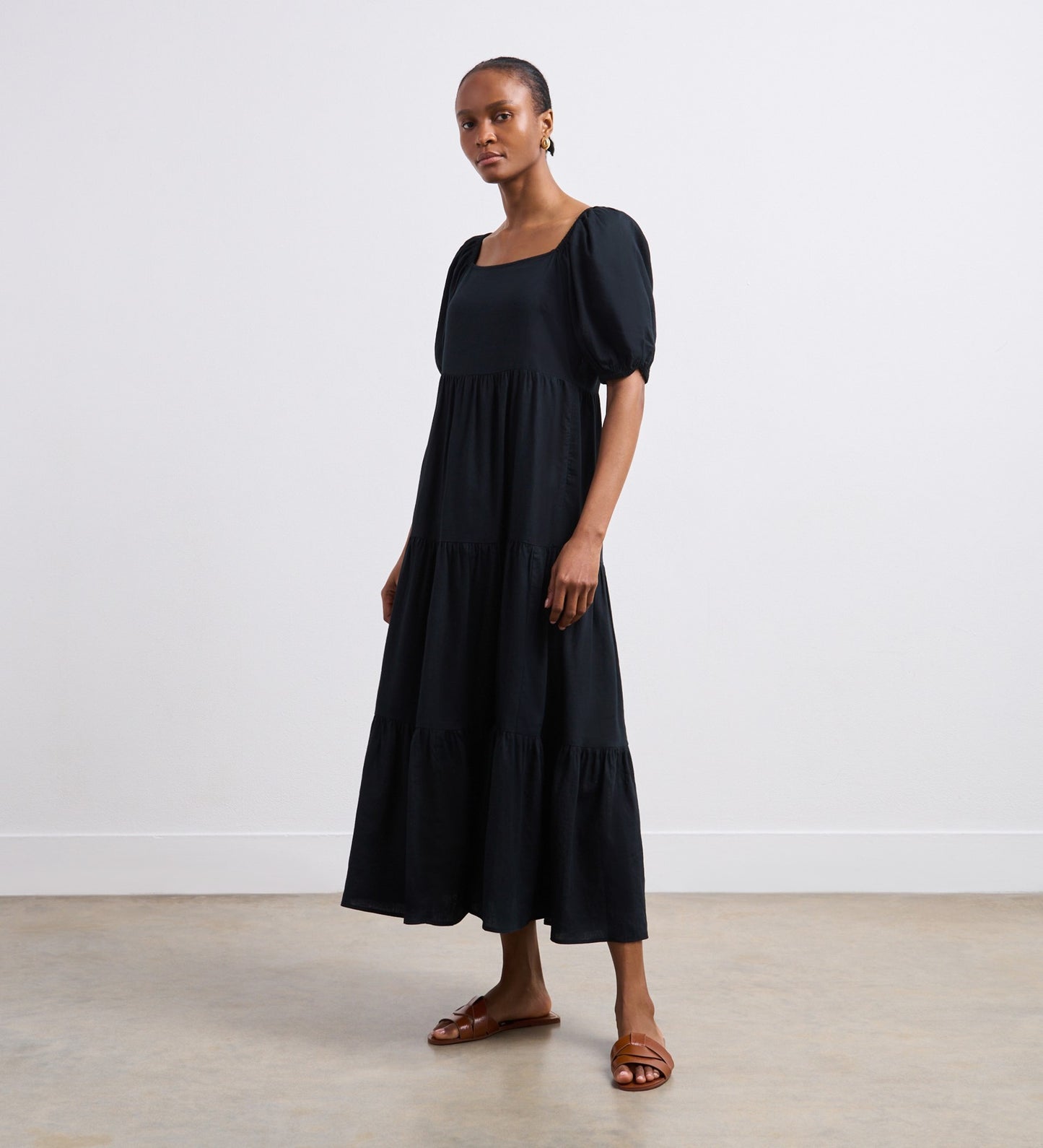 Jane Black Linen Blend Midi Dress