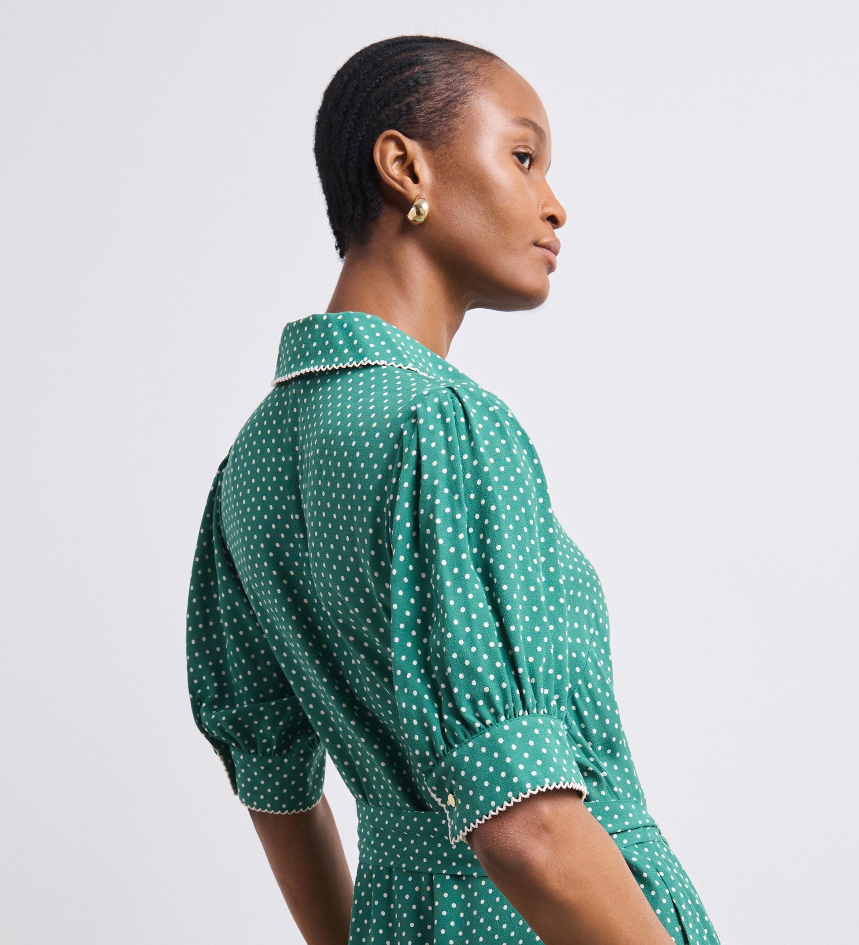 Michelle Green Polka Dot Midi Shirt Dress Finery London Michelle Green Polka Dot Midi Shirt Dress Finery London