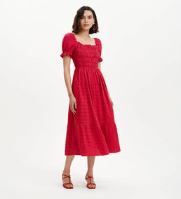 dawn midi dress in brown gingham reviews Pink Seersucker Black Long Sleeve Bustier Womens brown gingham midi 931 Color:US10