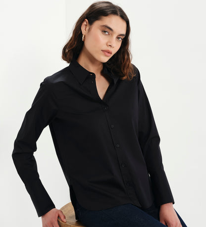 Dillon Black Cotton Shirt