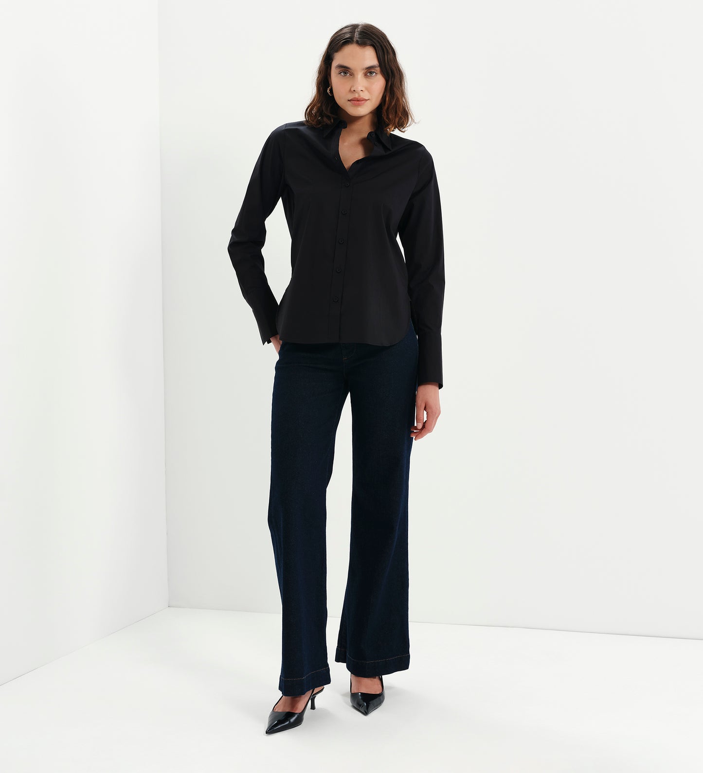 Dillon Black Cotton Shirt