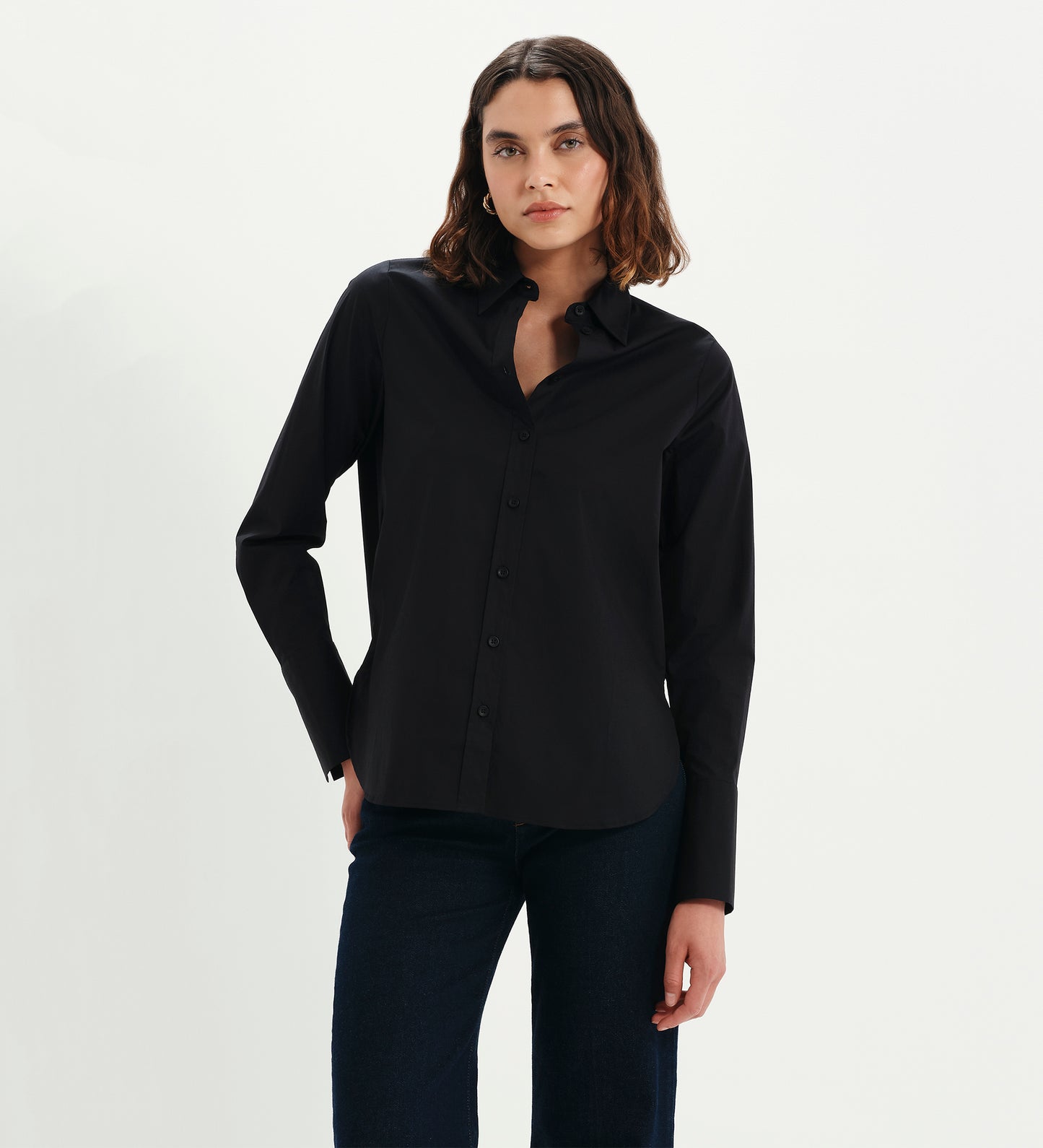 Dillon Black Cotton Shirt