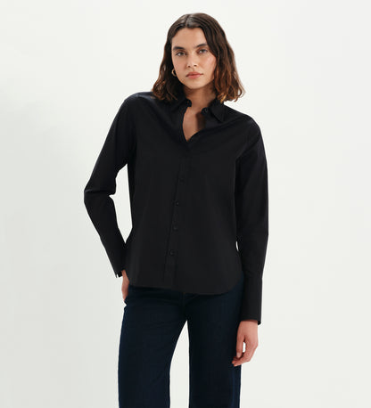 Dillon Black Cotton Shirt