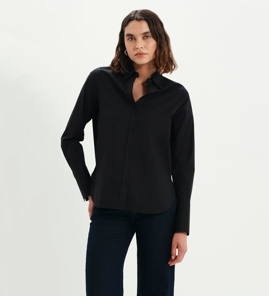 Dillon Black Cotton Shirt