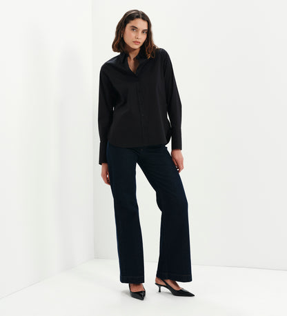 Dillon Black Cotton Shirt