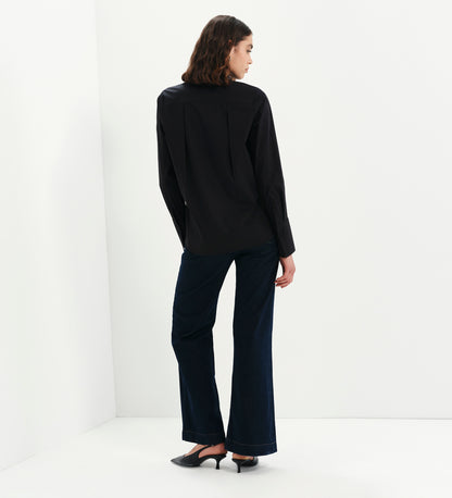 Dillon Black Cotton Shirt