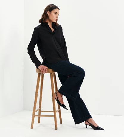 Dillon Black Cotton Shirt