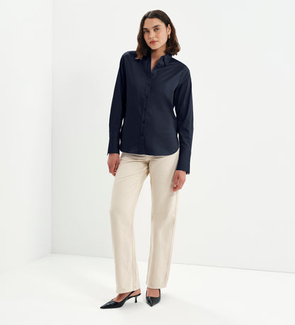 Dillon Navy Cotton Shirt