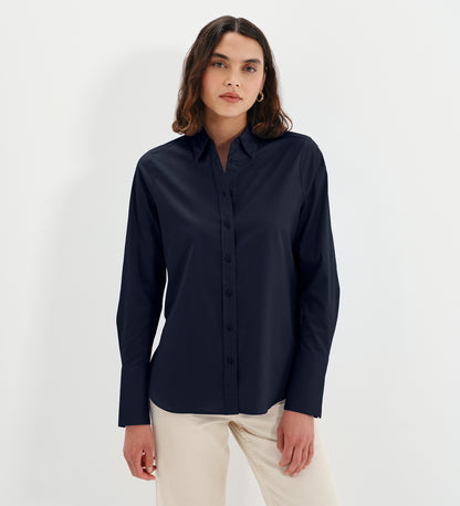 Dillon Navy Cotton Shirt