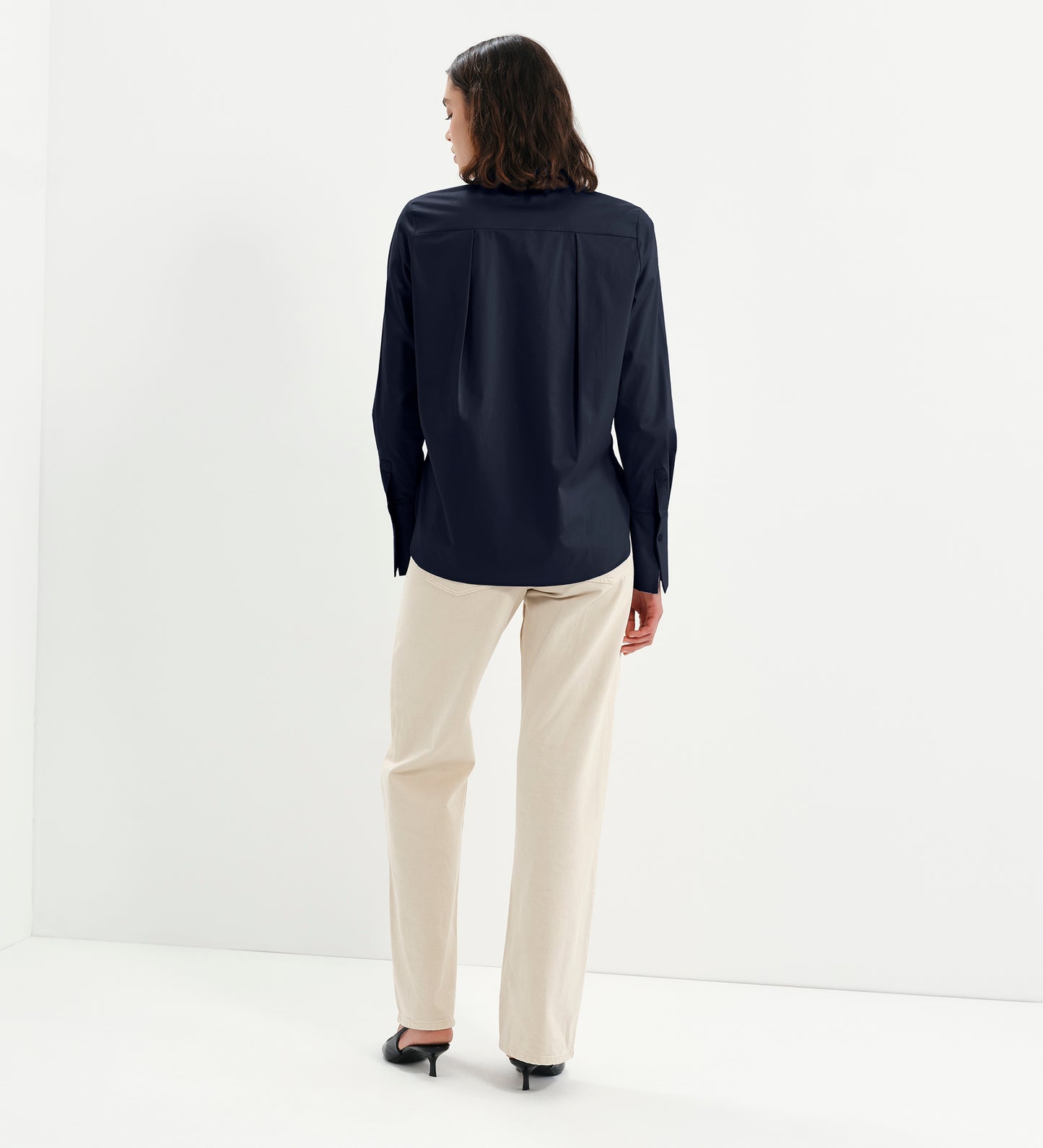 Dillon Navy Cotton Shirt