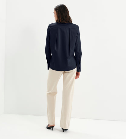 Dillon Navy Cotton Shirt