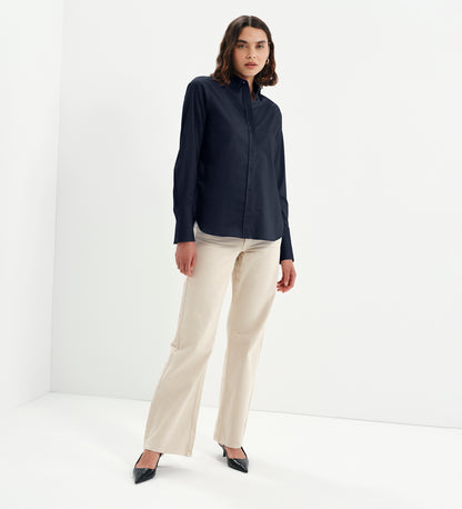 Dillon Navy Cotton Shirt