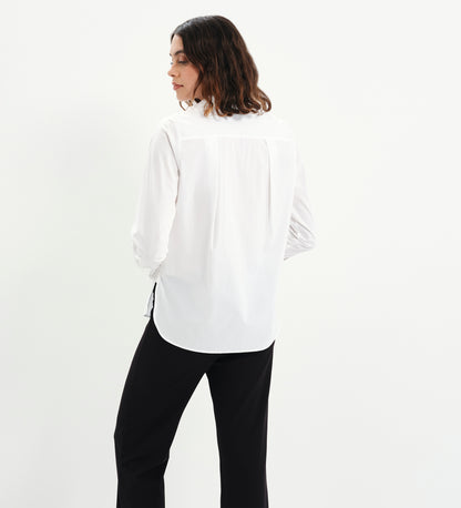 Dillon White Cotton Shirt