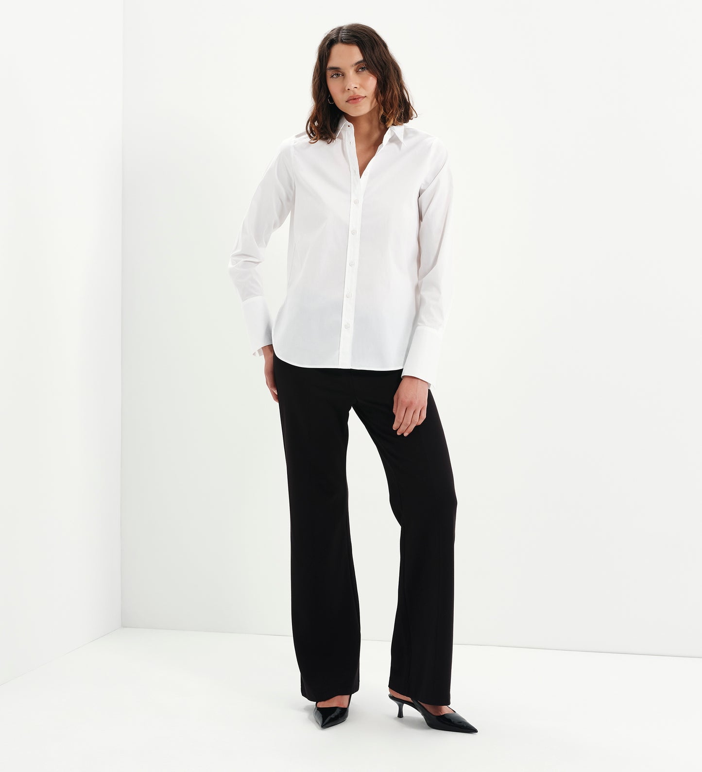 Dillon White Cotton Shirt