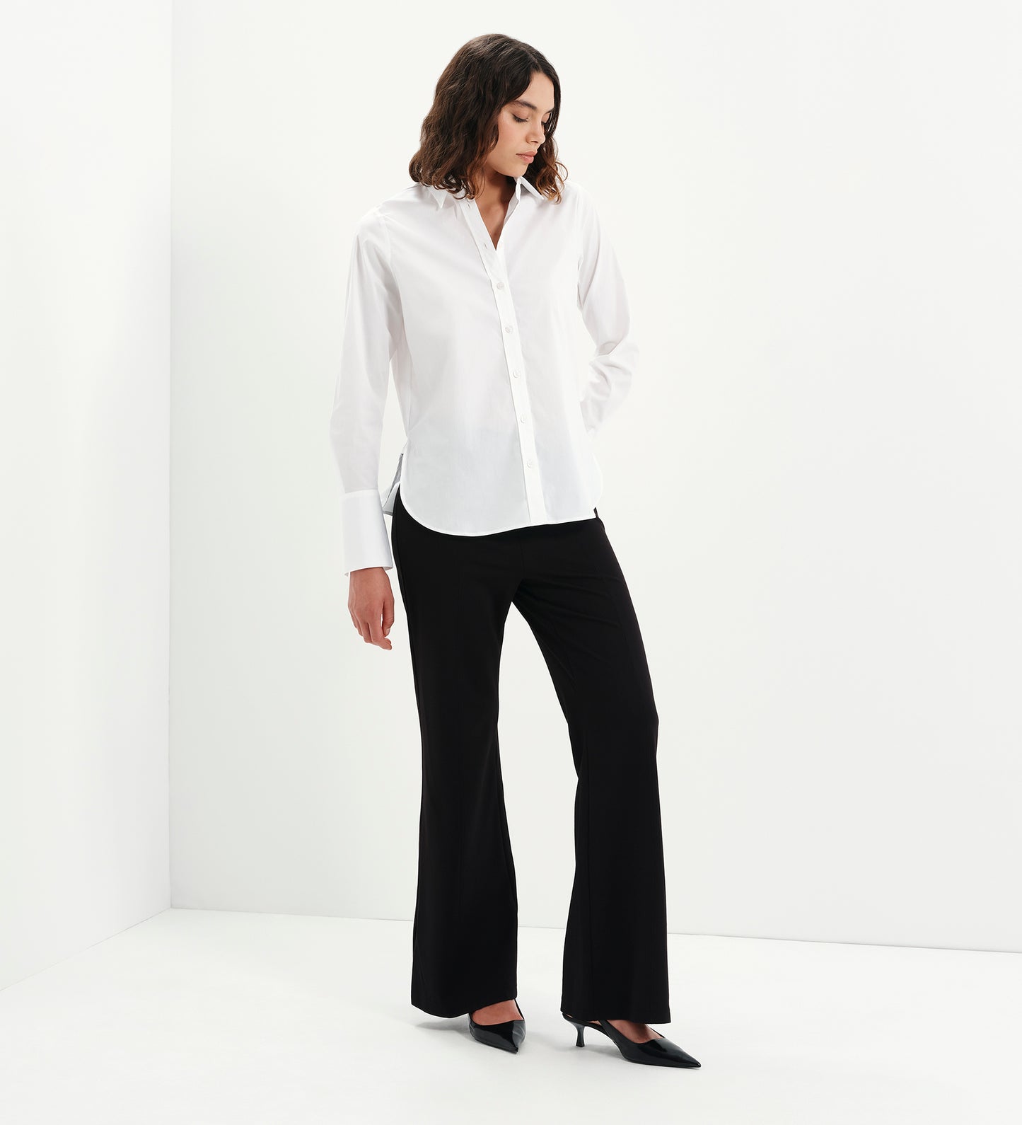 Dillon White Cotton Shirt