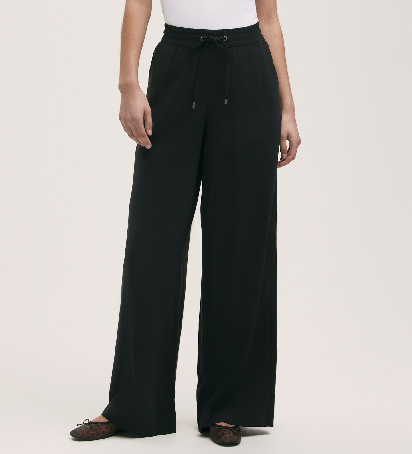 Dixie Black Wide Leg Trousers