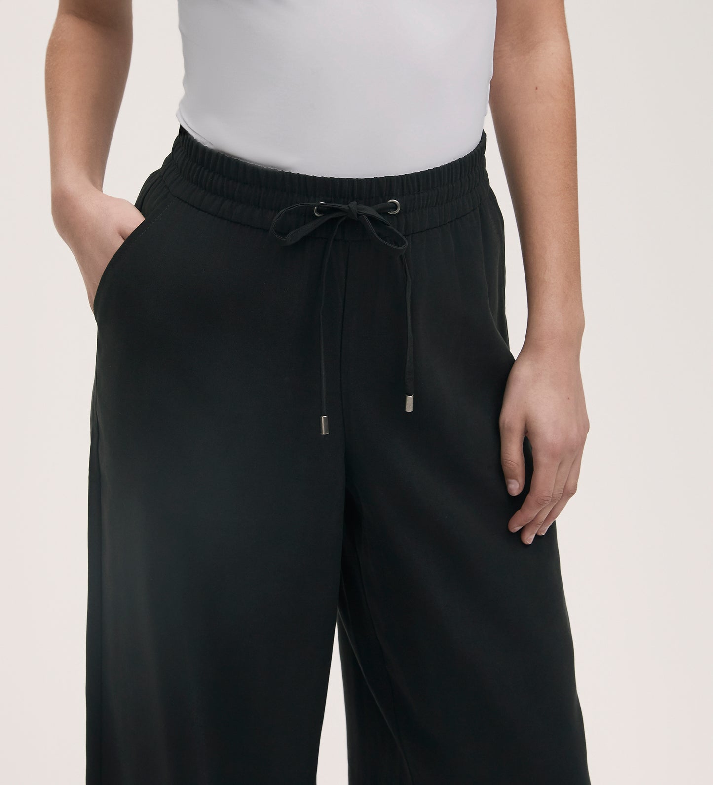 Dixie Black Wide Leg Trousers