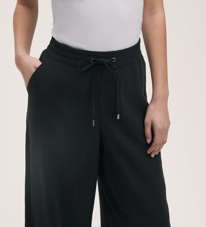 Dixie Black Wide Leg Trousers