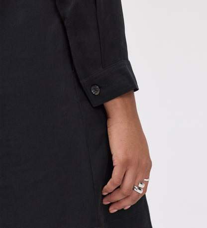 Enriko Black Cupro Short Dress