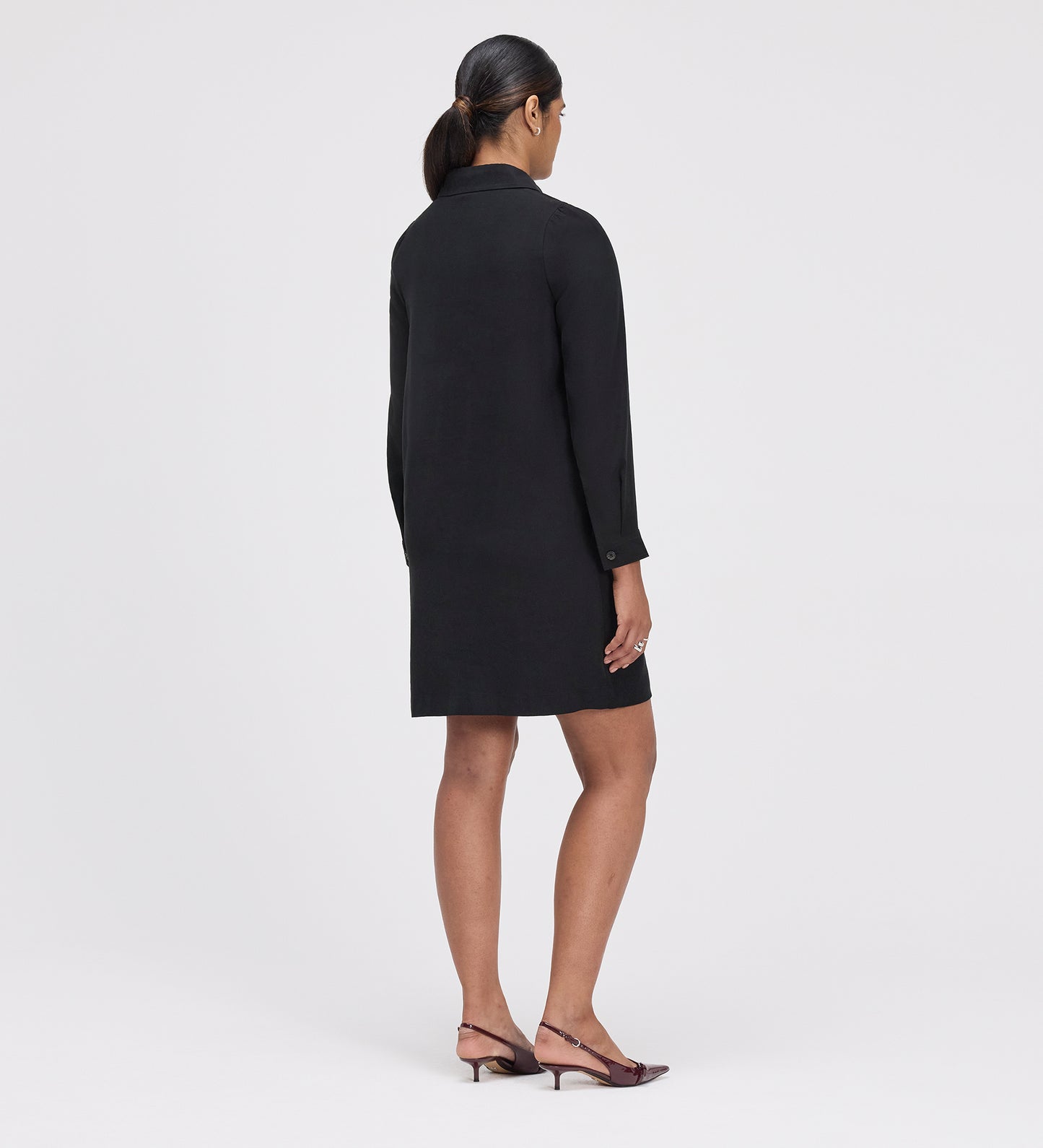 Enriko Black Cupro Short Dress