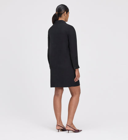 Enriko Black Cupro Short Dress