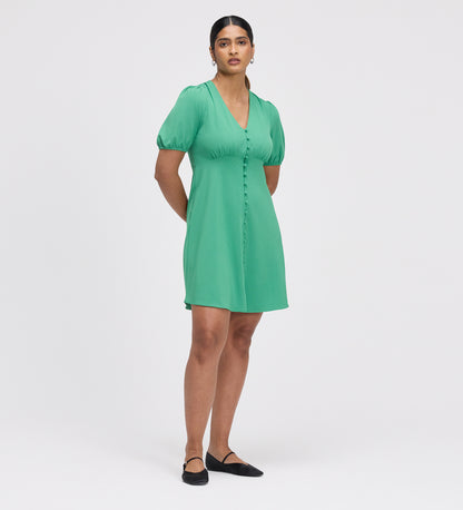 Ensley Green Button Through Short Dress