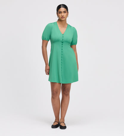 Ensley Green Button Through Short Dress