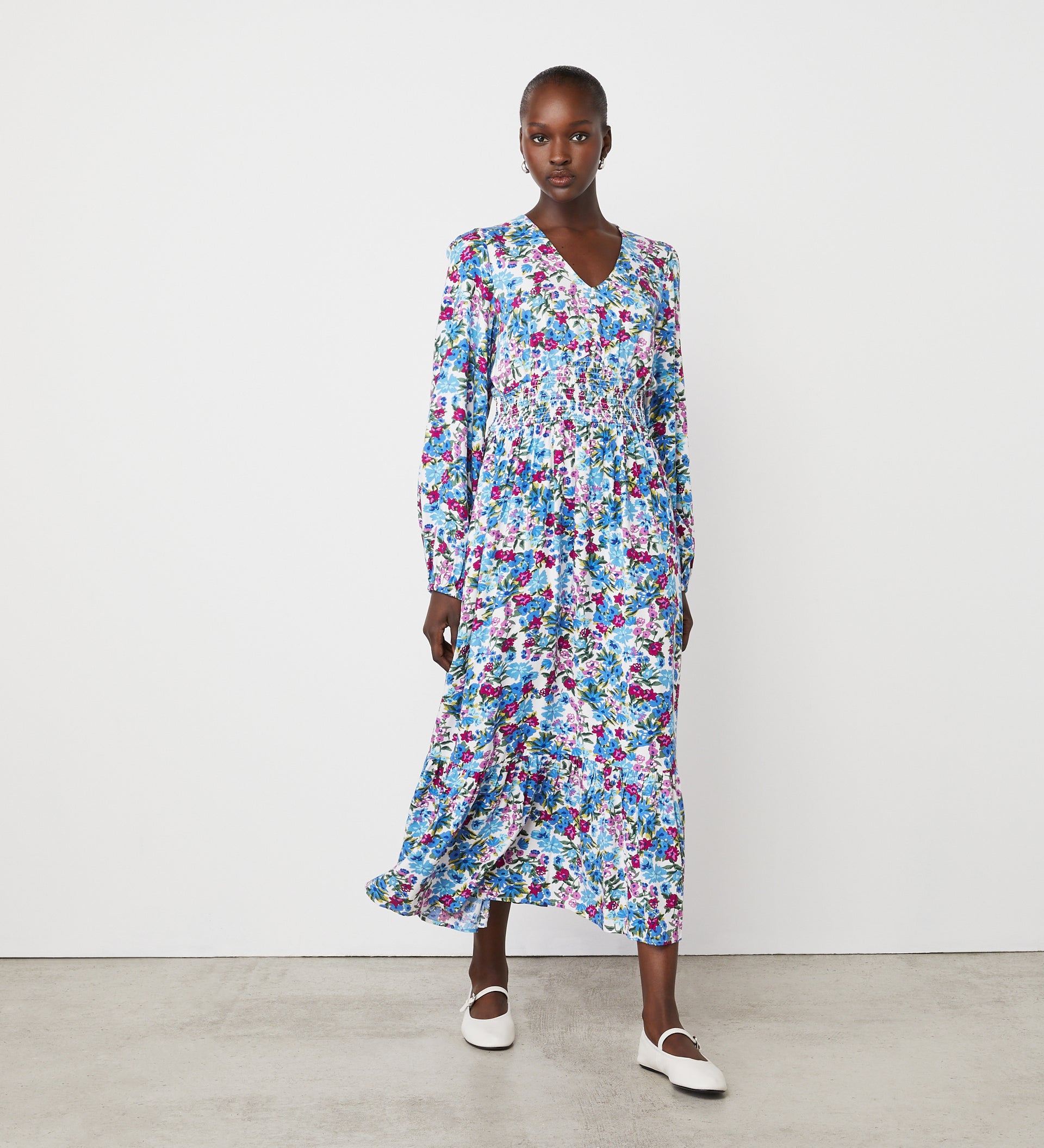 Erina Floral Midi Dress