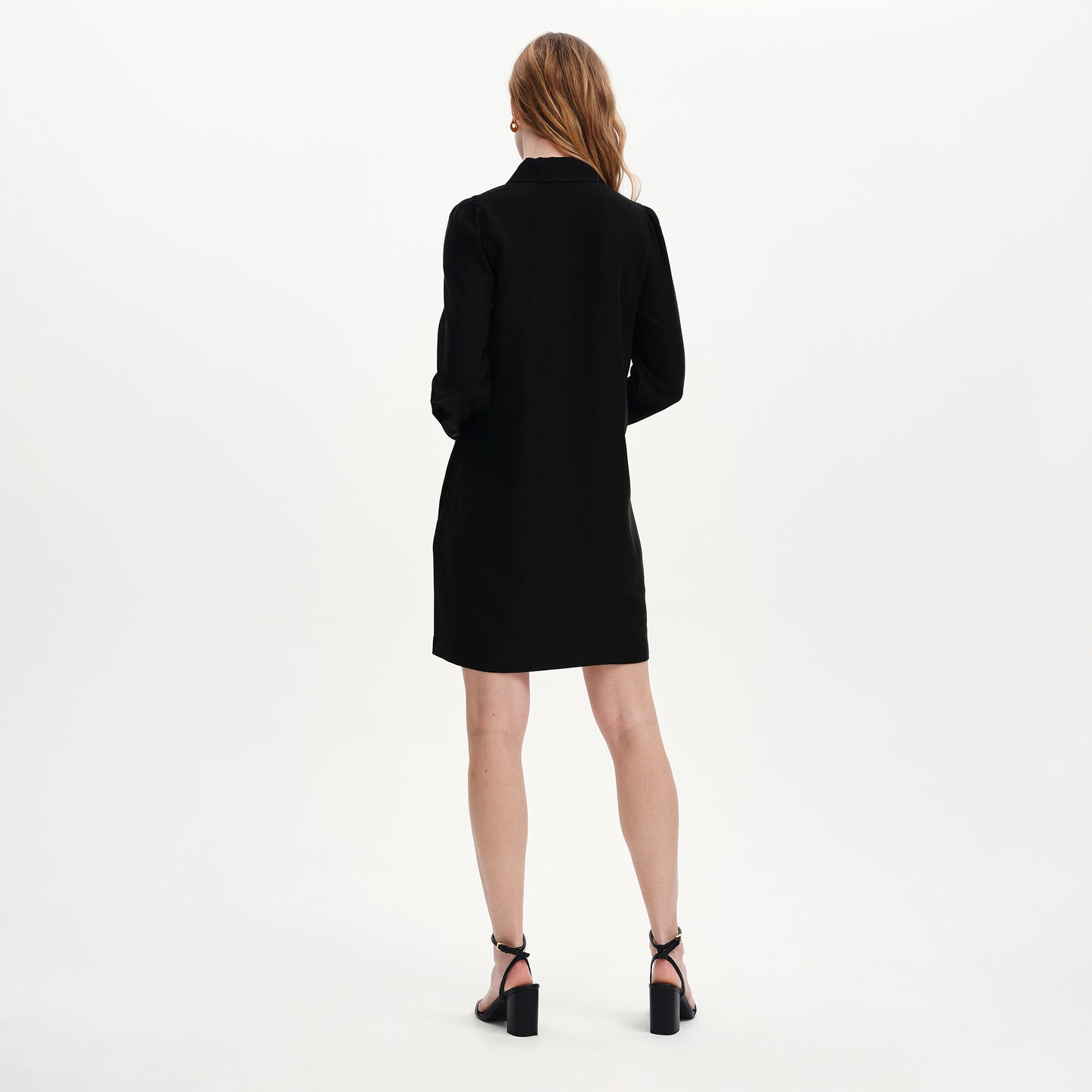 Enriko Black Cupro Short Dress