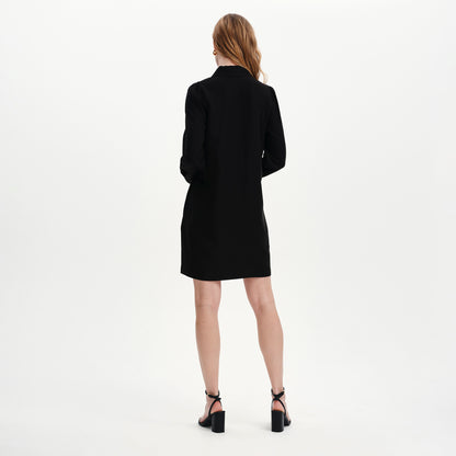 Enriko Black Cupro Short Dress
