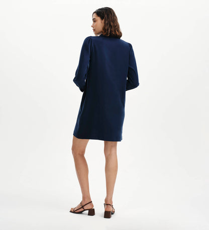Enriko Indigo Cupro Short Dress