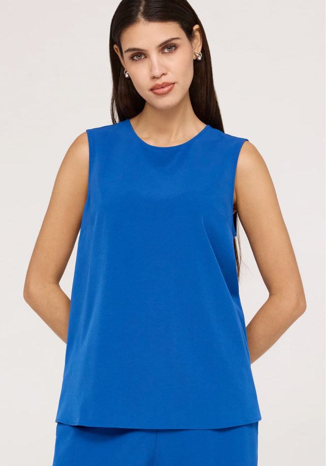 Vallie Cobalt Round Neck Vest