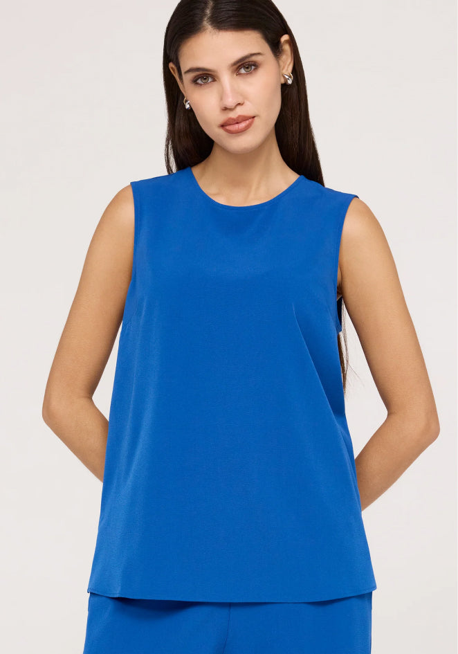 Vallie Cobalt Round Neck Vest