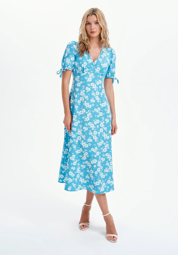 Gabriella Bow Detail Empire Waist Dress