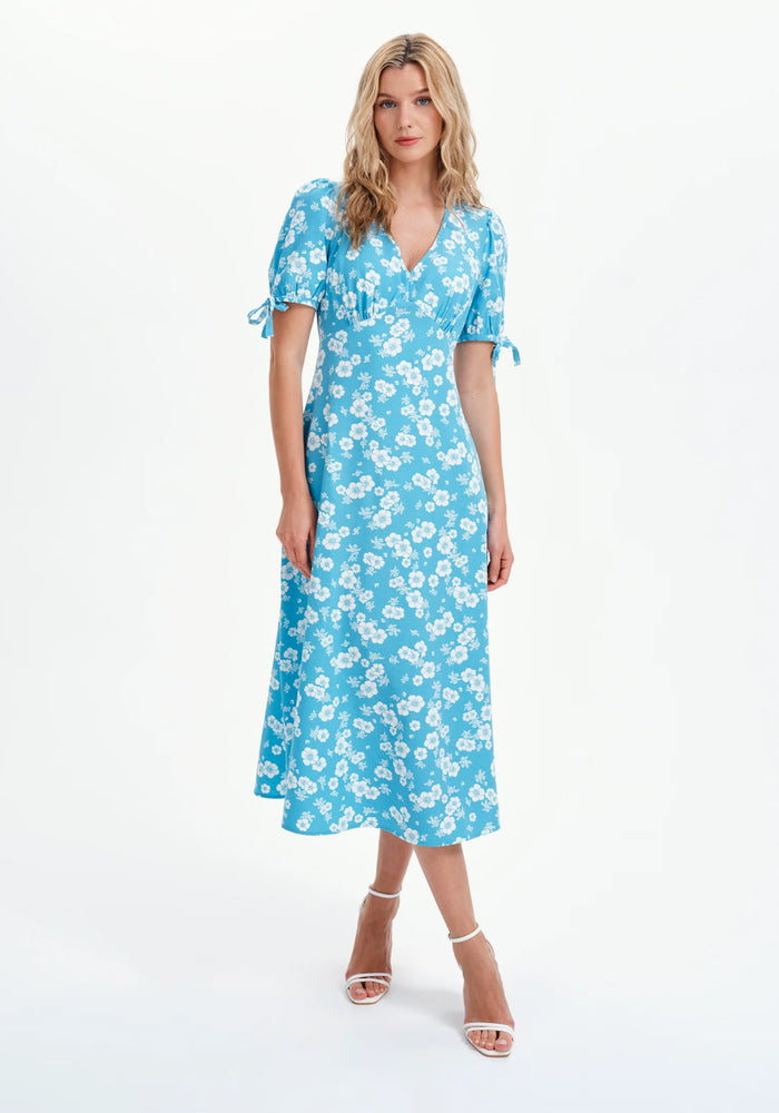 Gabriella Bow Detail Empire Waist Dress