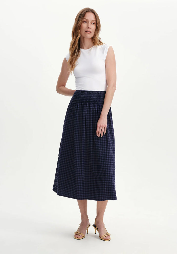 Vanessa Gingham Seersucker Skirt