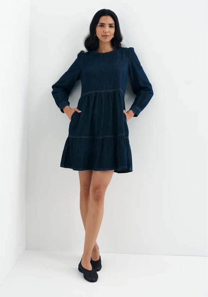 Nancy Indigo Denim Dress
