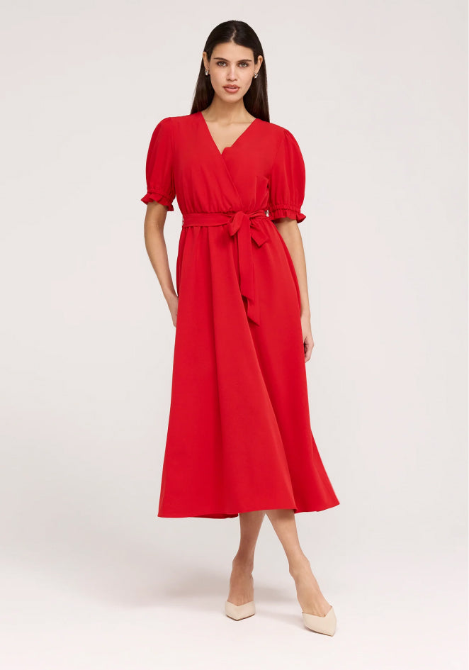 Samantha Cobalt Button Through Midi Dress