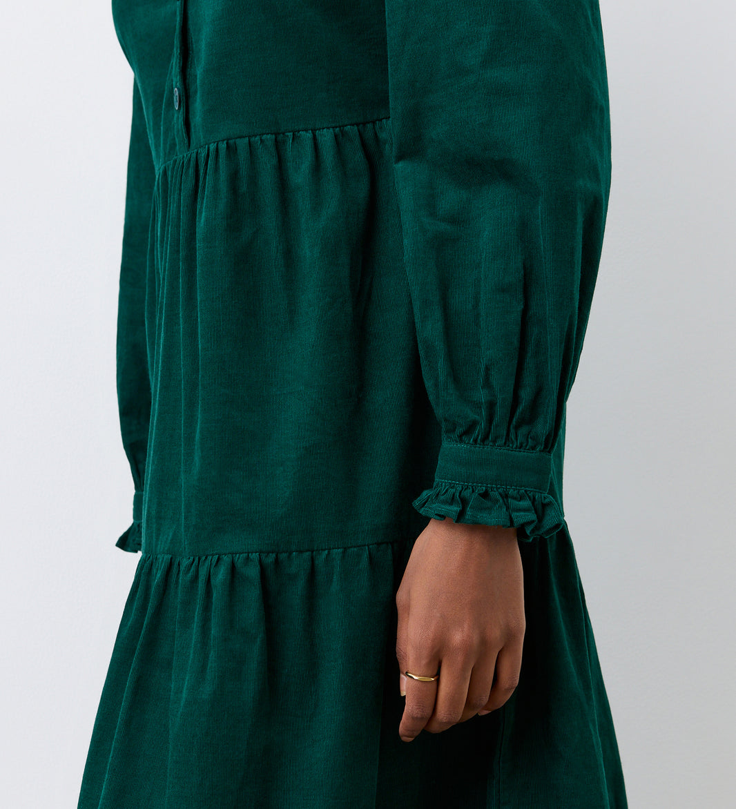 Corduroy Henley Dress