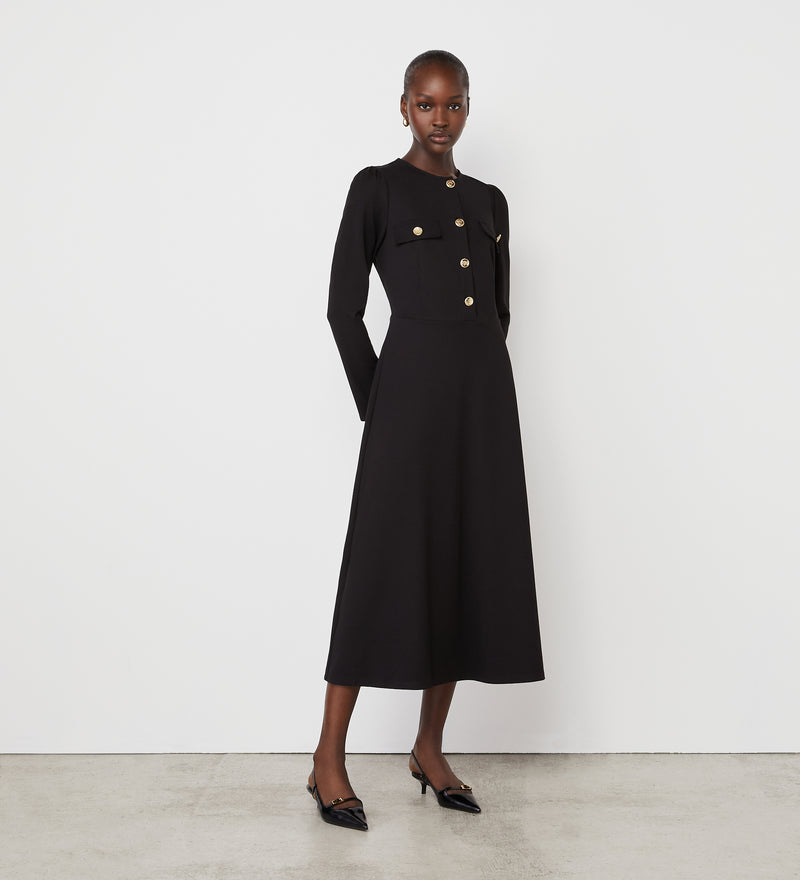 Finery London Gilly Ponte Jersey Midi Dress