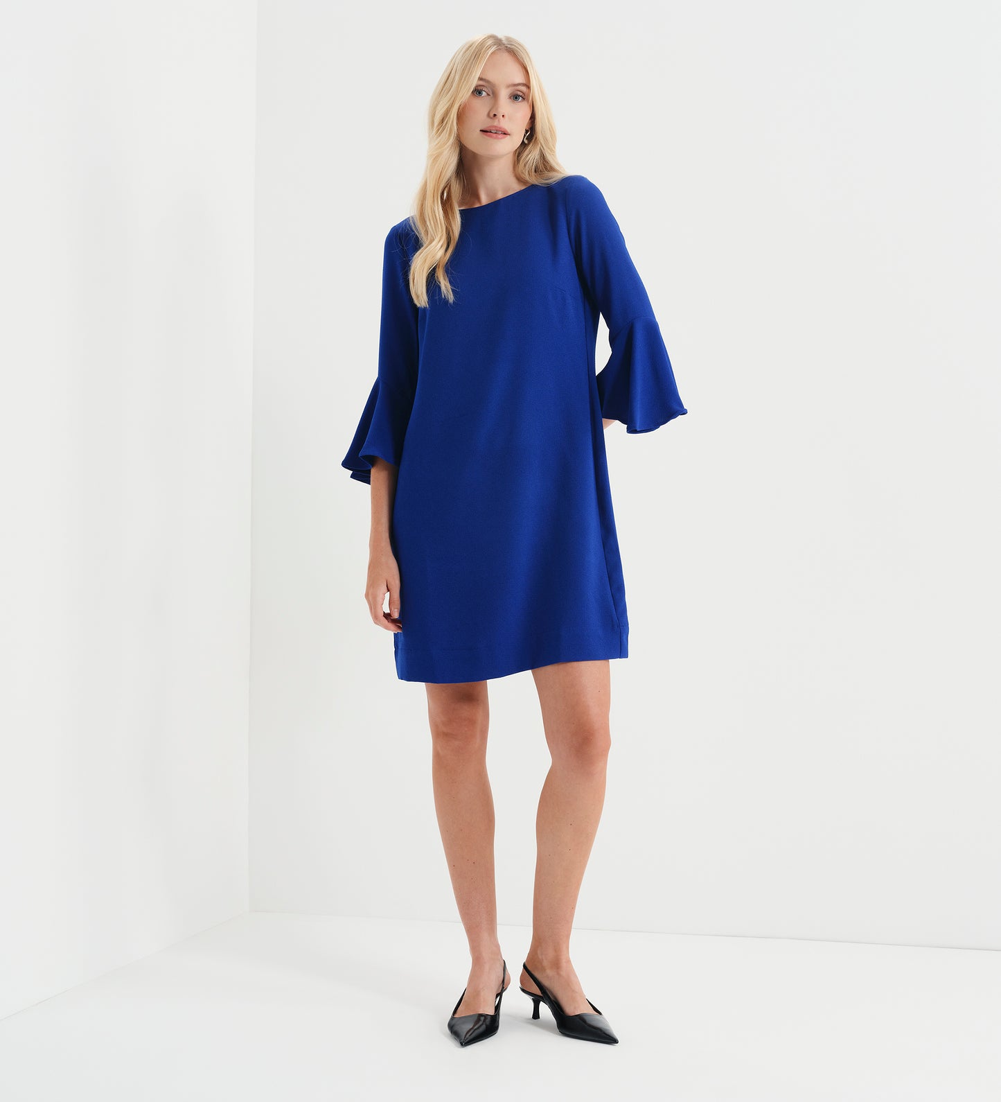 Izzy Cobalt Crepe Short Dress