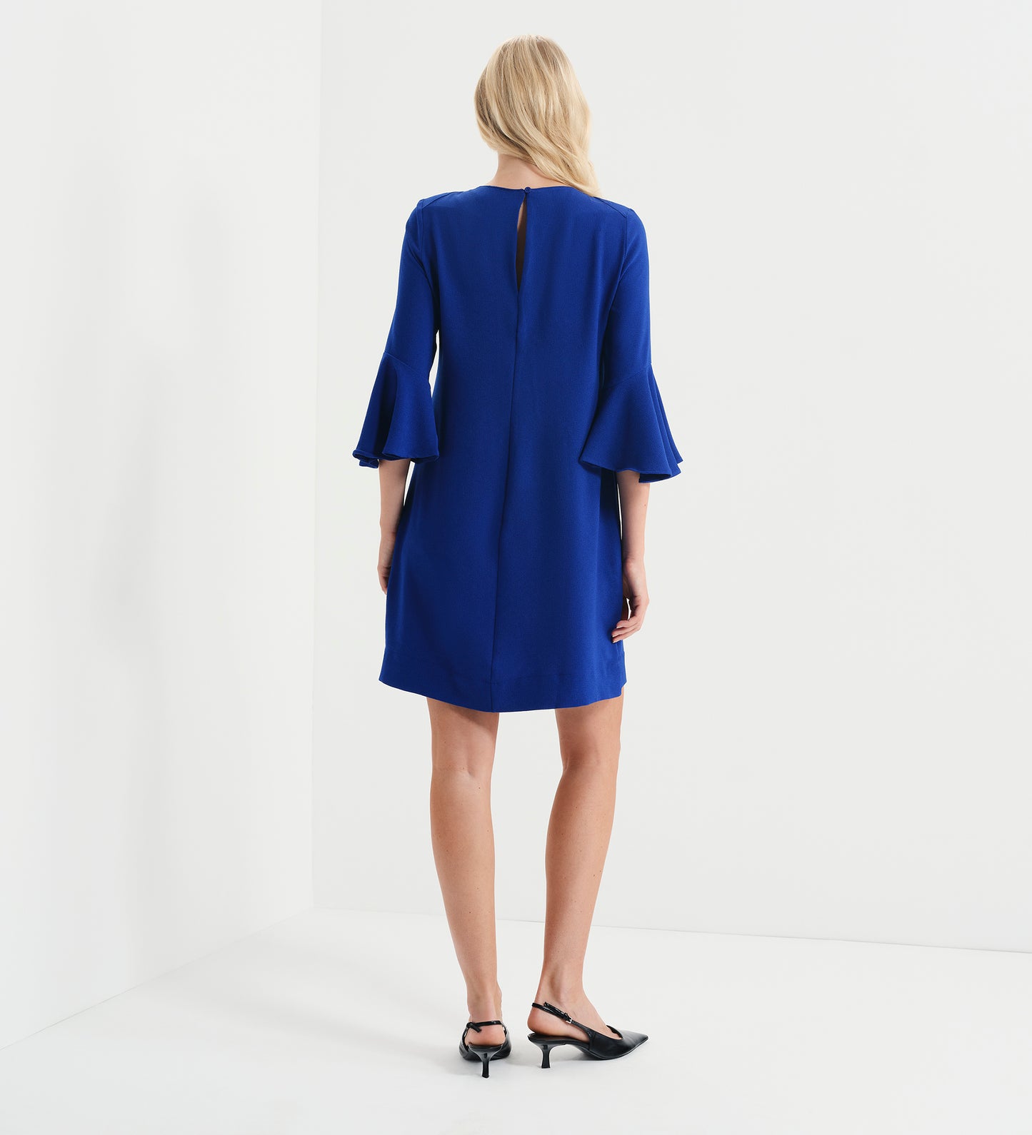 Izzy Cobalt Crepe Short Dress