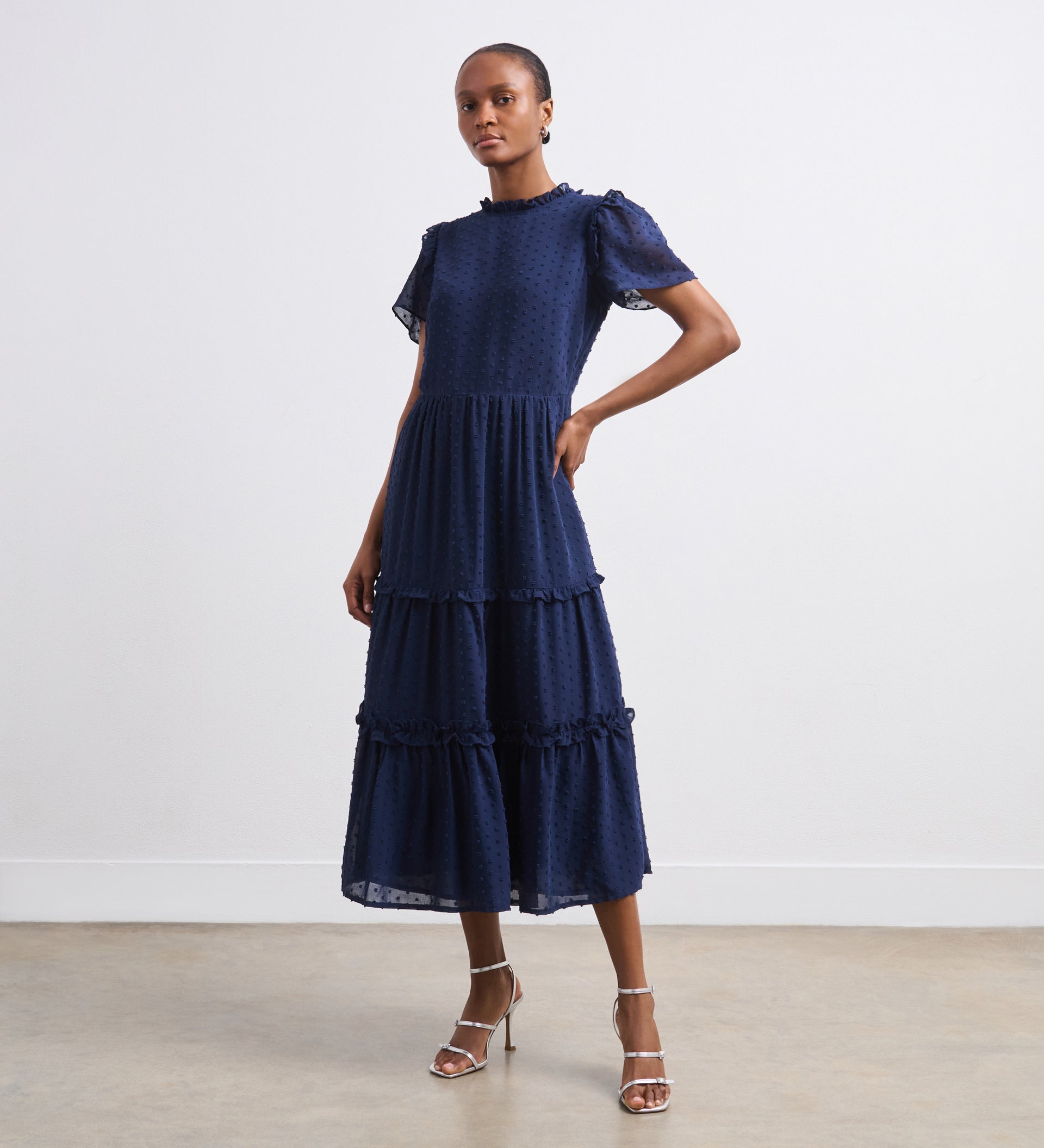 Jane Georgette Midi Dress