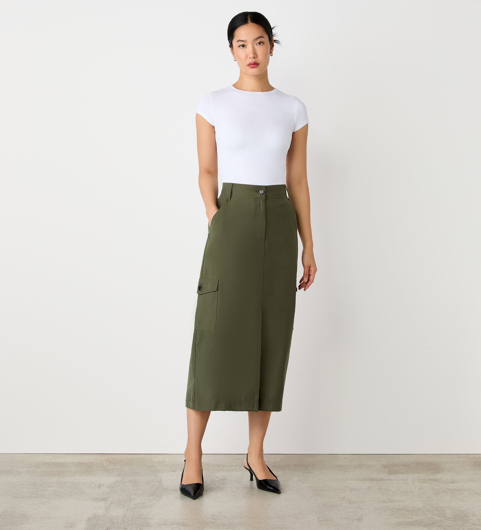 Juliette Cargo Midi Skirt