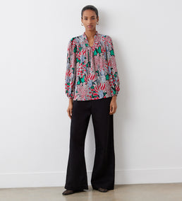 Dixie Black Denim Wide Leg Trousers – Finery London