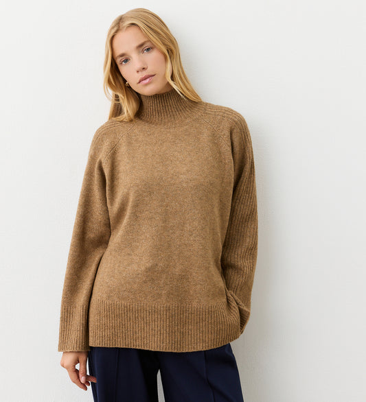 Melanie Nutmeg Marl Knitted Jumper