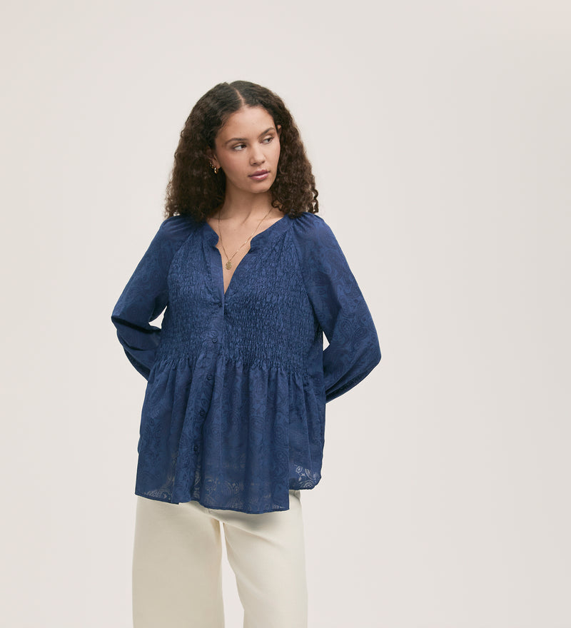 Martha Burnout Blouse