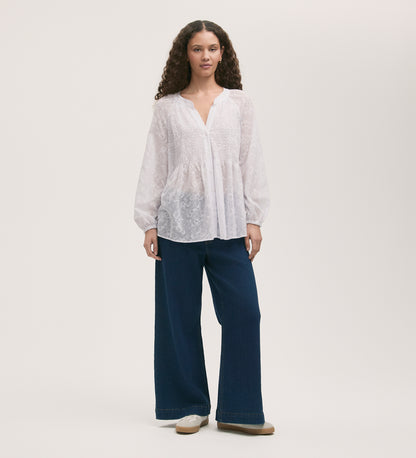 Martha White Burnout Blouse